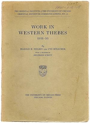 Seller image for Work in Western Thebes; 1931-33 for sale by Bauer Rare Books