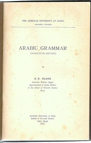 Arabic Grammar; Inductive Method