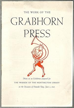 Bild des Verkufers fr Work of the Grabhorn Press zum Verkauf von Bauer Rare Books