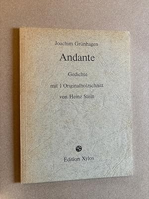 Bild des Verkufers fr Andante. Gedichte mit 1 Originalholzschnitt von Heinz Stein zum Verkauf von ANTIQUARIAT Franke BRUDDENBOOKS