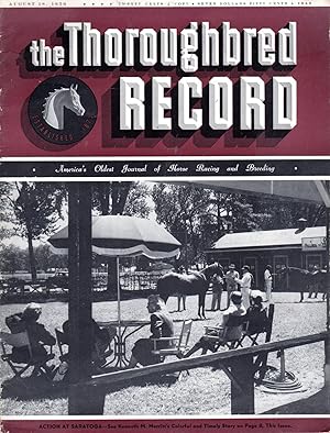 Image du vendeur pour The Thoroughbred Record: America's Oldest Journal of Horse Racing and Breeding: Volume 164, No. 7: August 12, 1956 mis en vente par Dorley House Books, Inc.