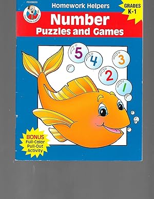 Bild des Verkufers fr Number Puzzles and Games, Grades K - 1 (Homework Helper) zum Verkauf von TuosistBook