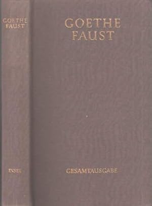 Bild des Verkufers fr Faust. Gesamtausgabe.34. Auflage. zum Verkauf von Antiquariat Heinz Tessin