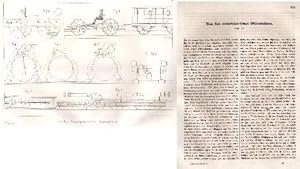 Von den atmosphärischen Eisenbahnen. Mit einer lithographierten Tafel. Seiten 333-338 aus : Deuts...