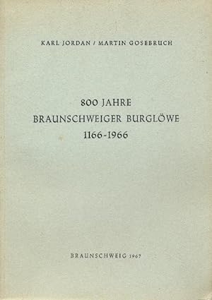 Bild des Verkufers fr 800 Jahre Braunschweiger Burglwe 1166 - 1966. zum Verkauf von Tills Bcherwege (U. Saile-Haedicke)