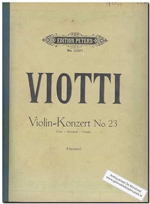 Seller image for Violin Konzert No. 23 G-dur for sale by ANTIQUARIAAT DE MINSTREEL