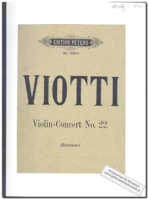 Seller image for Violin Concert No. 22 for sale by ANTIQUARIAAT DE MINSTREEL