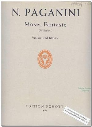 Bild des Verkufers fr Moses-Fantasie zum Verkauf von ANTIQUARIAAT DE MINSTREEL