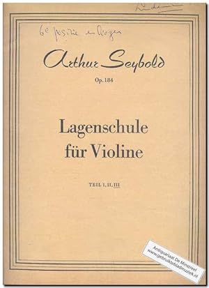 Bild des Verkufers fr Lagenschule fur Violine Teil III Op 184 zum Verkauf von ANTIQUARIAAT DE MINSTREEL