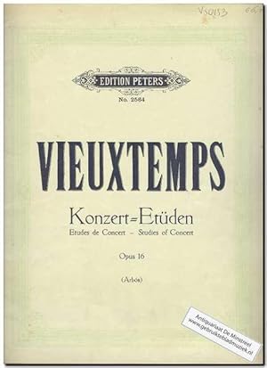 Seller image for Konzert-Etuden Op 16 for sale by ANTIQUARIAAT DE MINSTREEL