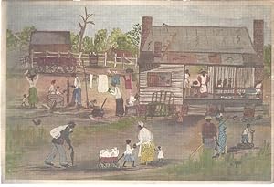 Print: American Primitive Oil Painting by Gina (Print from the 1920s or 1930s)