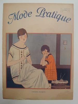 La Mode Pratique Magazine #38, 20th Sept. 1924 Original Front Cover Only