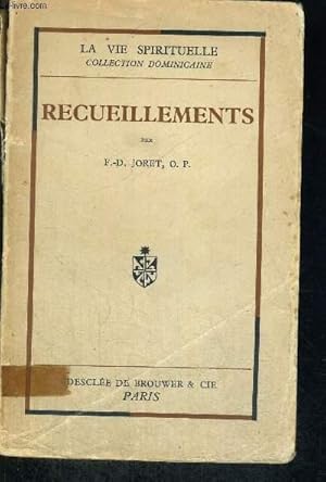 Seller image for RECUEILLEMENTS for sale by Le-Livre