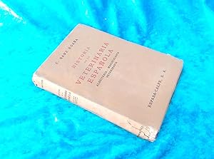 HISTORIA DE LA VETERINARIA ESPAÑOLA, CESAREO SANZ EGAÑA 1941