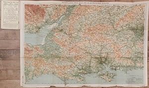 Image du vendeur pour Bacon's Large-Print Motor Map of England: South Central Section (Sheet No. 9). mis en vente par Arader Galleries - AraderNYC