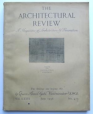 The Architectural Review. A Magazine of Architecture & Decoration. Vol. LXXIX, June 1936. No.475.