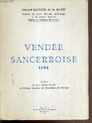 Image du vendeur pour VENDEE SACERROISE 1796 mis en vente par Le-Livre