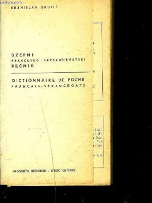 Seller image for DICTIONNAIRE DE POCHE FRANCAIS-SERBOCROATE for sale by Le-Livre