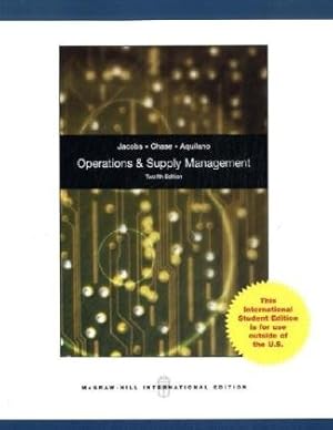 Imagen del vendedor de Operations Management /Mit DVD: For Competitive Advantage with Global Cases a la venta por Modernes Antiquariat an der Kyll