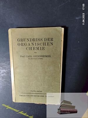 Seller image for Grundri der organischen Chemie for sale by Antiquariat-Fischer - Preise inkl. MWST