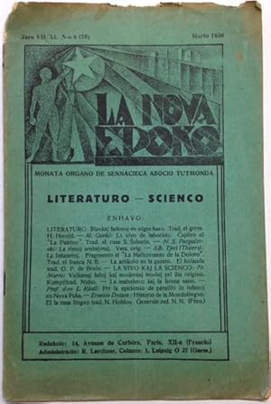 La Nova Epoko: monata organo de Sennacieca Asocio Tutmonda: Whole number 78 (March 1930)