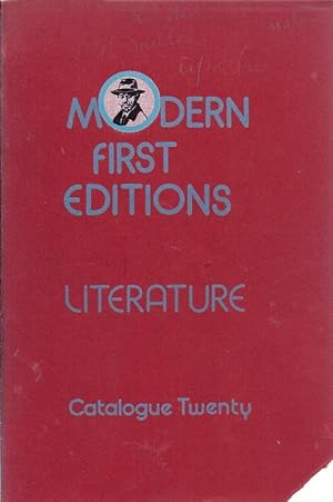 Bild des Verkufers fr Joseph The Provider Books, Catalogue 20, Modern First Editions Literature zum Verkauf von Charles Lewis Best Booksellers