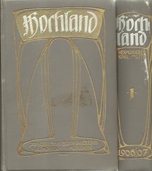 Hochland 4. Jahrgang Band I + II (in Zahlen 1 + 2) (Oktober 1906 - September 1907) (Monatsschrift...