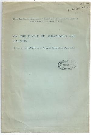 Imagen del vendedor de On the Flight of Albatrosses and Gannets [Offprint from the Aeronautical Journal, Official Organ of the Aeronautical Society of Great Britain, No. 73, January 1915] a la venta por Besleys Books  PBFA