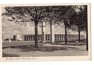 Reichssportfeld, Charlottenburg 9. Gelaufene Postkarte 4960 vom Olympiastadion in Berlin. Rücksei...