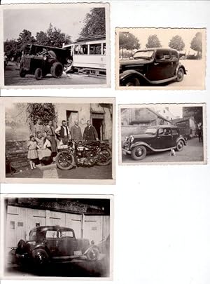 Konvolut von fünf orig. s/w-Photographien mit Verkehrsmotiven aus den späten 20er Jahren. Dabei: ...