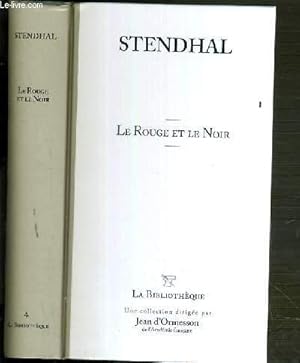 Seller image for LE ROUGE ET LE NOIR / COLLECTION LA BIBLIOTHEQUE N4 for sale by Le-Livre
