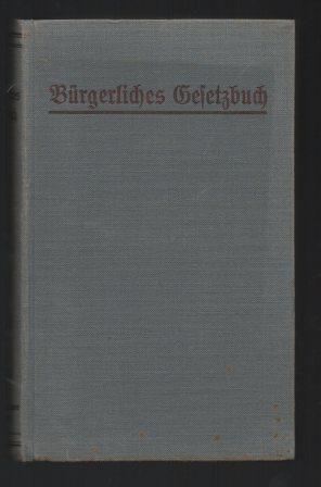 Bürgerliches Gesetzbuch. Textausgabe mit ausführlichem alphabetischen Sachregister.