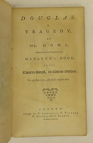 Seller image for Douglas. A Tragedy for sale by Attic Books (ABAC, ILAB)