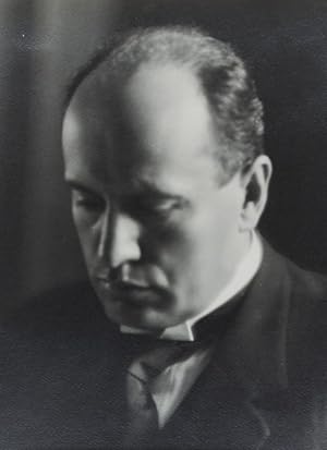 Photograph: Portrait of Mussolini [INSCRIBED BY BENITO MUSSOLINI TO LOUIS BARTHOU]