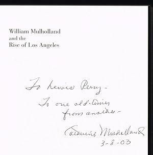 William Mulholland and the Rise of Los Angeles (SIGNED FIRST PRINTING)