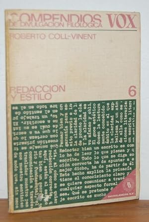 Image du vendeur pour REDACCIN Y ESTILO mis en vente par EL RINCN ESCRITO