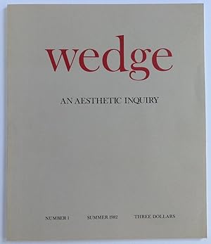 Image du vendeur pour Wedge Number 1 An Aesthetic Inquiry mis en vente par Dela Duende Books