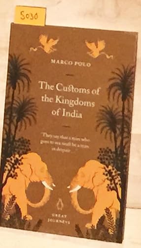 Imagen del vendedor de The Customs of the Kingdoms of India a la venta por Carydale Books