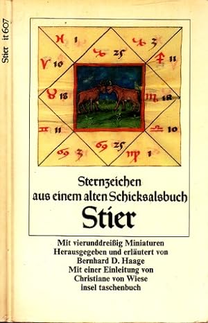 Sternzeichen Stier aus einem alten Schicksalsbuch Mit vierunddreißig Miniaturen