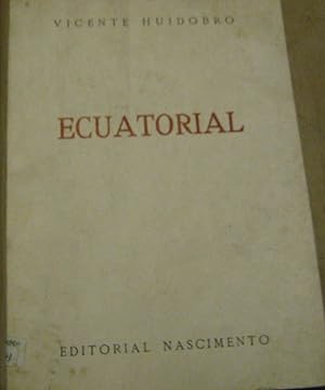 Imagen del vendedor de Ecuatorial. Prlogo de Oscar Hahn a la venta por Librera Monte Sarmiento
