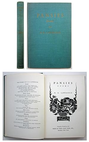 PANSIES Poems. [Numbered Ltd Edition]