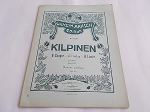 Image du vendeur pour 6 Sanger - 6 Laulua - 6 Lieder - Op. Opus 42 Nr. 1, 2, 3, 4, 5, 6 (Wilhelm Hansen Edition No. 3239): Eine Rune, Lass fahren!, Landschaft, Abend, Sonn' Sonn'!, Alle die, die sich verirrten (Sheet Music Book) mis en vente par Bloomsbury Books