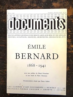 Bild des Verkufers fr Emile Bernard 1868 - 1941 zum Verkauf von Mullen Books, ABAA