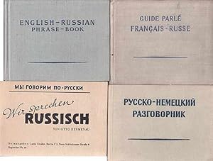 Büchersammlung Wir sprechen Russisch". 4 Titel. 1.) S. W. Newerow: Guide Parlé, Francais-Russe, ...