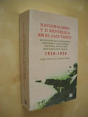 Seller image for NACIONALISMO Y II REPBLICA EN EL PAS VASCO for sale by LIBRERIA TORMOS
