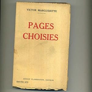 Bild des Verkufers fr Pages choisies zum Verkauf von JLG_livres anciens et modernes