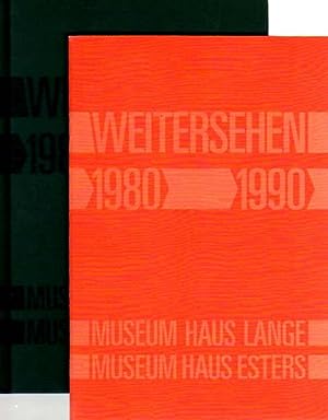 Seller image for Weitersehen 1980-1990. Ross Bleckner. Jean-Marc Bustamante. Ernst Caramelle. Ren Daniels. Richard Deacon. Thierry de Cordier. Helmut Dorner. Katharina Fritsch. Rodney Graham. Peter Halley. Hubert Kiecol. Harald Klingelhller. Jeff Koons. Reinhard Mucha. Juan Munoz. Thomas Ruff. Thomas Schtte. Thomas Struth. Jan Vercruysse. Jeff Wall. Franz West. Museum Haus Lange und Museum Haus Esters. 18. November 1990 - 27. Januar 1991. for sale by Antiquariat Querido - Frank Hermann