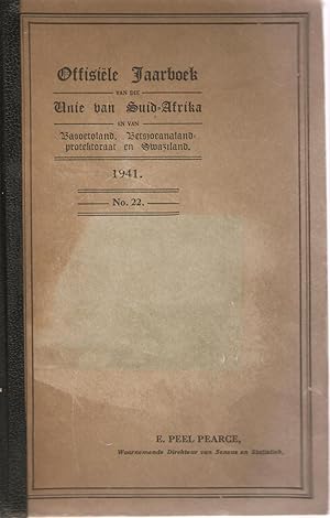 Image du vendeur pour Offisiele Jaarboek van die Unie van Suid-Afrika en van Basoetoland, Betsjoeanaland Protektoraat en Swaziland 1941 No. 22 mis en vente par Snookerybooks