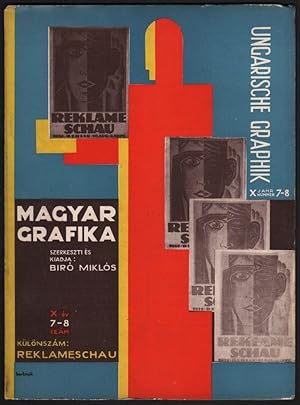 Imagen del vendedor de Magyar Grafika. X. v 7-8. szm. Klnszm: Reklameschau. [Hungarian Graphic. Year 10. No. 7-8. Special number: Reklam-schau.] a la venta por Fldvri Books