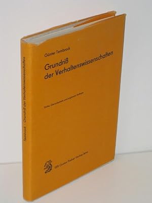 Bild des Verkufers fr Grundri der Verhaltenswissenschaften Eine Einfhrung in die allgemeine Biologie des Verhaltens zum Verkauf von Antiquariat Foertsch